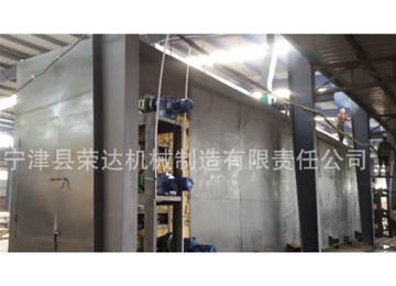10噸30米長型煤球烘干機 隧道式網帶烘干機